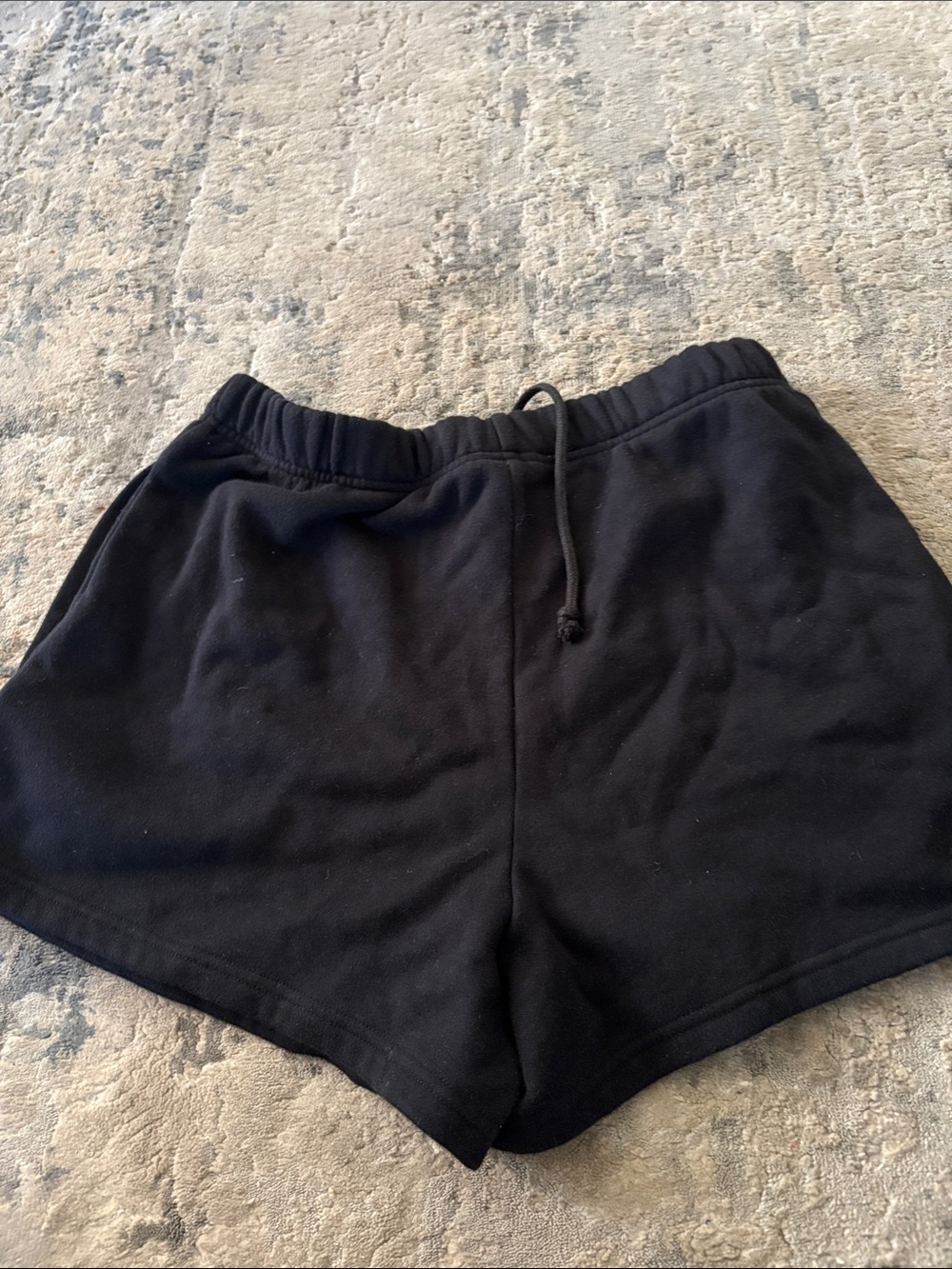 Black Women's Drawstring Lounge Shorts